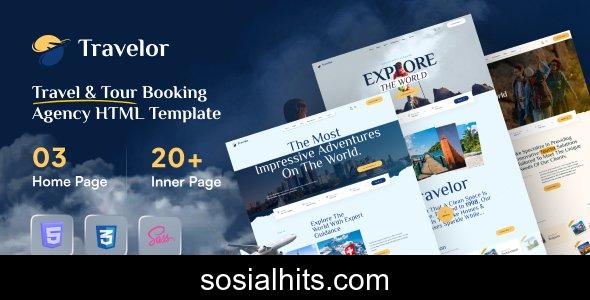 Travelor - Travel & Tour Booking Agency HTML Template