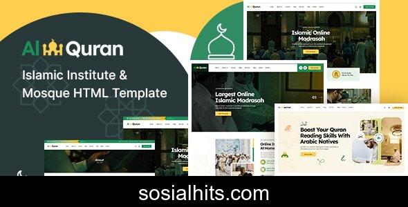 Alquran - Islamic Institute & Mosque HTML Template