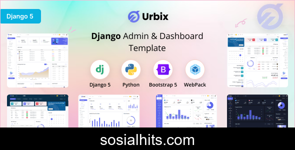 Urbix - Django Admin & Dashboard Template