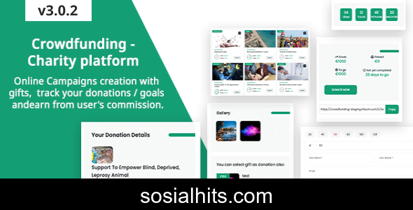 Crowdfunding v3.0.2 - Fund raising platform / Charity / Donation