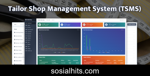 Tailor Shop Management System (TSMS) v1.7.5