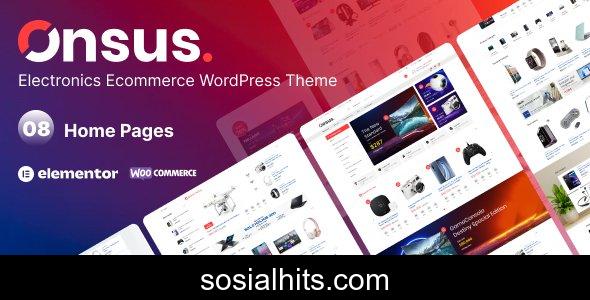 Onsus v1.0.6 - Electronics E-commerce WordPress Theme