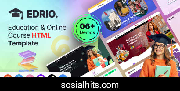 Edrio - Education & Online Courses HTML Template