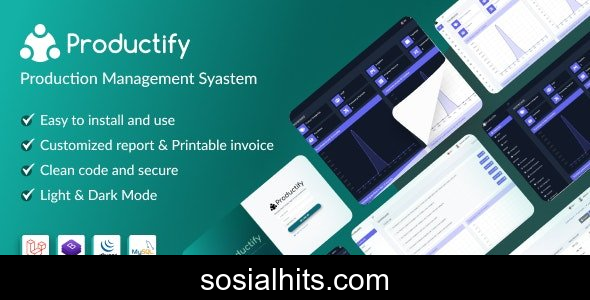 Productify v4.0.4 - Production Management System - nulled