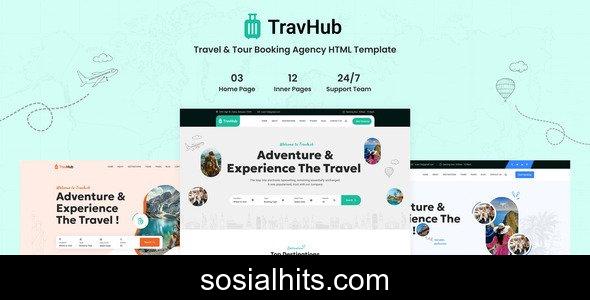 Travhub – Tour & Travel Booking HTML Template