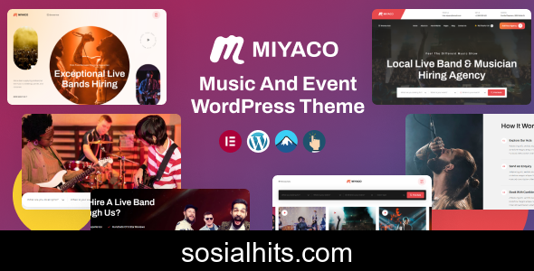 Miyaco v1.0.3 - Music And Event WordPress Theme