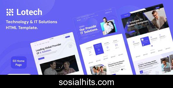 Lotech – Technology & IT Solutions HTML Websites