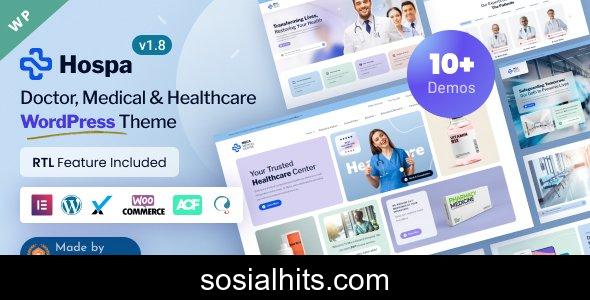 Hospa v1.8 - Doctors, Medical Clinic & Hospital WordPress Theme