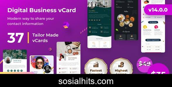 vCard SaaS v14.0.0 - Business Card Builder SaaS - Laravel VCard Saas - NFC Card