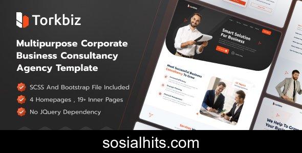 Torkbiz - Professional Multipurpose HTML Template for Business Consulting & Financial Services