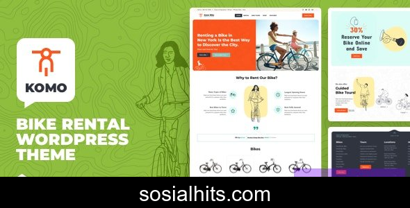 Komo v31.0 - Bike Rental Shop WordPress Theme nulled