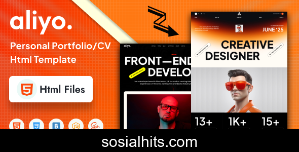 Aliyo - Personal Portfolio/CV Html Template