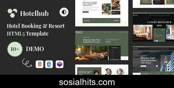 Hotelhub – Hotel Booking & Travel Resort HTML5 Template