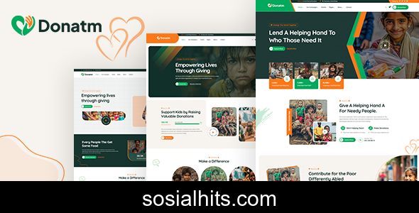 Donatm v1.0.0 - Nonprofit Charity WordPress Theme