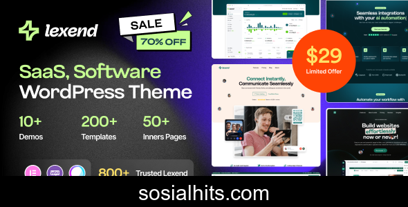 Lexend v1.5 - Software, SaaS & Startup WordPress Theme