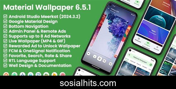 Material Wallpaper v6.5.1 nulled