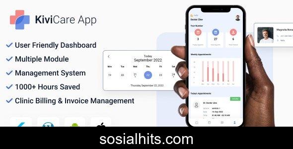 KiviCare Flutter 3.x App v9.6.3 - Clinic & Patient Management System