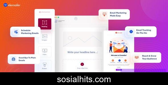 Elemailer v4.1.8 - Drag & Drop WordPress Email Template & Campaign Builder