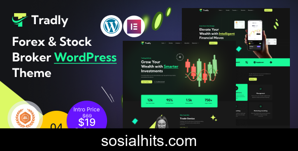 Tradly v1.0 - Forex & Stock Broker WordPress Theme