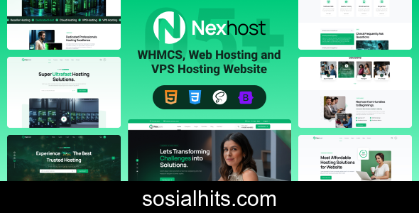 Nexhost - WHMCS, Web Hosting and VPS Hosting HTML Template