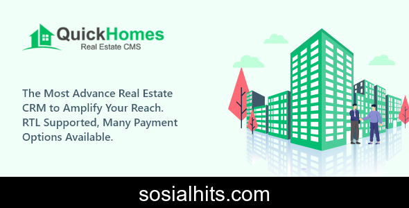 QuickHomes - Laravel Real Estate Agency Portal Multilingual - 12 July 2025 - nulled