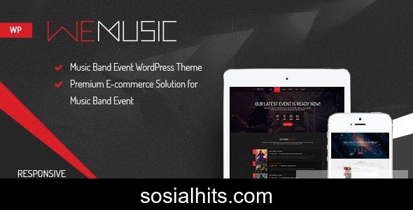 WeMusic v1.9.2 - Music Band Event WordPress Theme