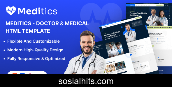 Meditics – Medical & Healthcare HTML Template