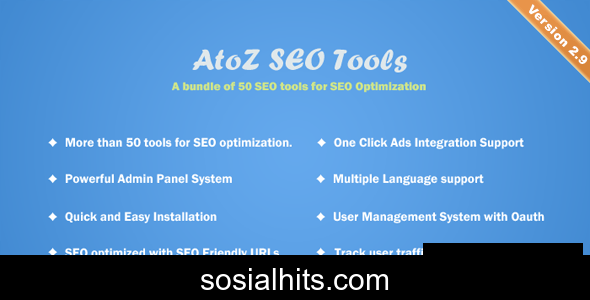 AtoZ SEO Tools v4.0 - Search Engine Optimization Tools - nulled