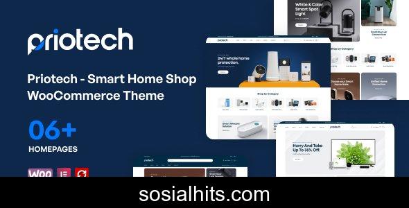 Priotech v1.0.26 - Smart Home Shop WooCommerce Theme