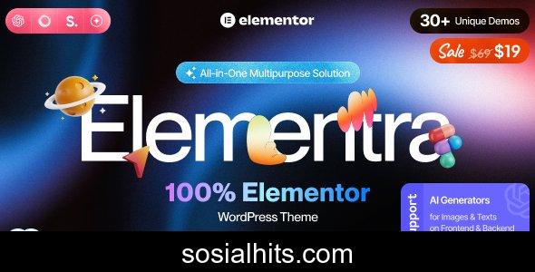 Elementra v1.0.7 - 100% Elementor WordPress Theme nulled