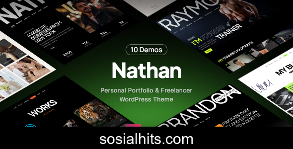 Nathan v1.0.2 - Personal Resume CV Portfolio WordPress Theme