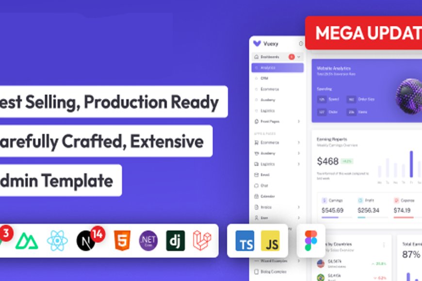 Vuexy - Vuejs, Nuxt, Next.js, HTML, Laravel, Asp.Net & Django Admin Dashboard Template