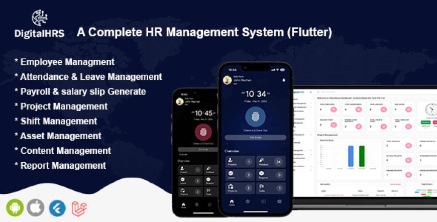 DigitalHR v5.0 - Branch Based Multi Tenant HR, HRM and HRMS Application