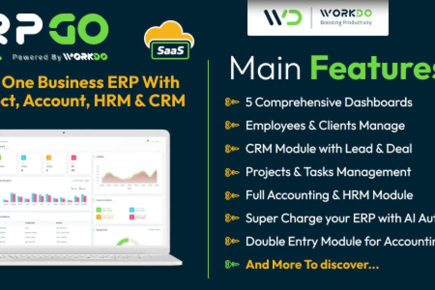 ERPGo SaaS v7.2 - All In One Business ERP With Project, Account, HRM & CRM