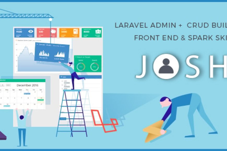 Josh v11.0.3 - Laravel Admin Template + Front End + CRUD