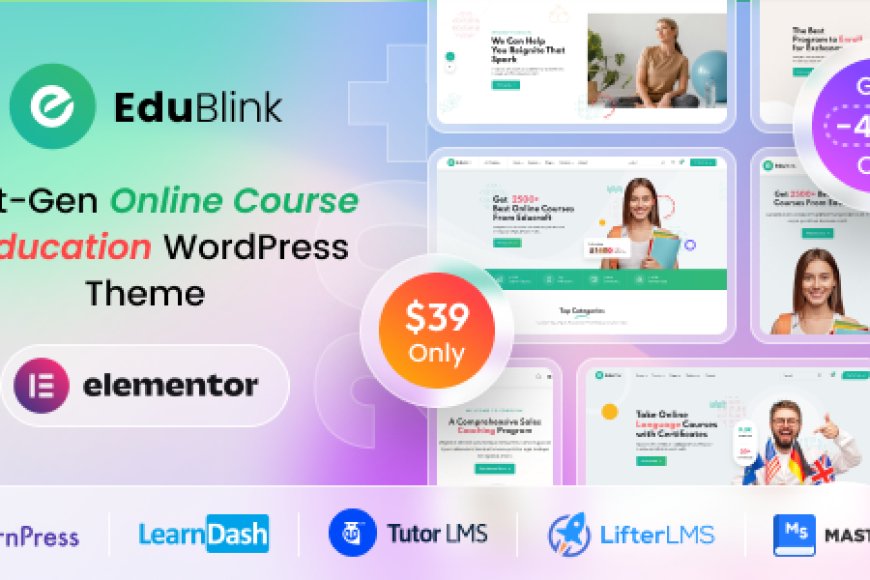 EduBlink v1.0.17 - Education & Online Course WordPress Theme