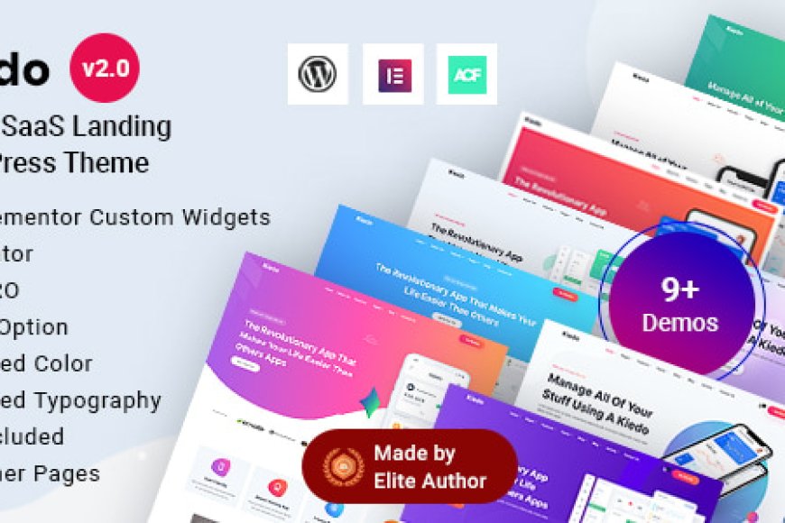Kiedo v2.0 - App & SaaS Landing WordPress Theme