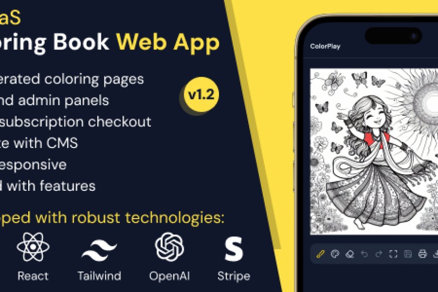 ColorPlay v1.1 - AI SaaS Coloring Book Web App