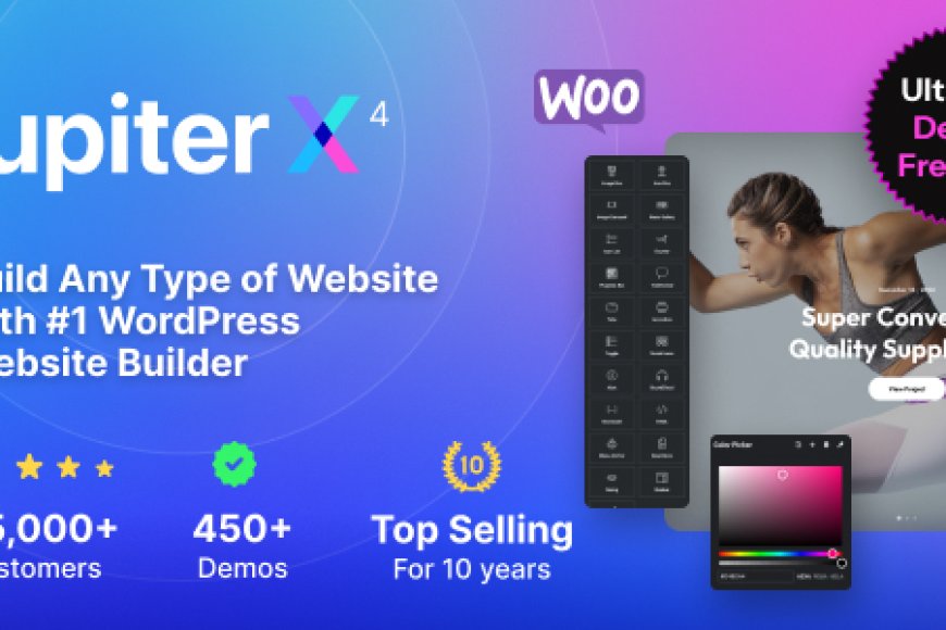 JupiterX v4.8.6 - Website Builder For WordPress & WooCommerce