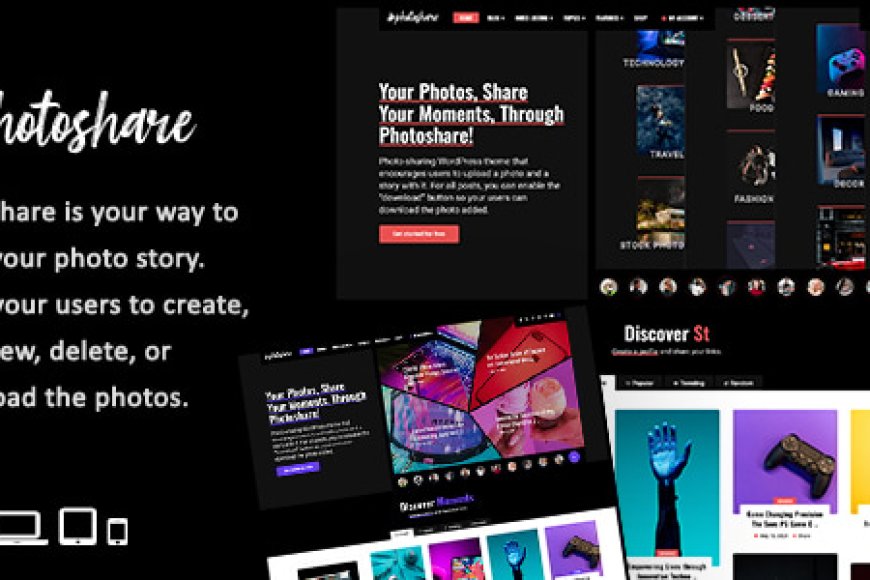 Photoshare v1.2 - Blog Story & Photos Download WordPress Theme