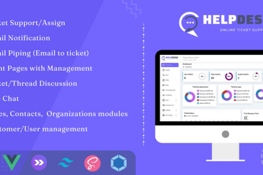 HelpDesk 4.0.0 - Online Ticketing System with Website - ticket support and management