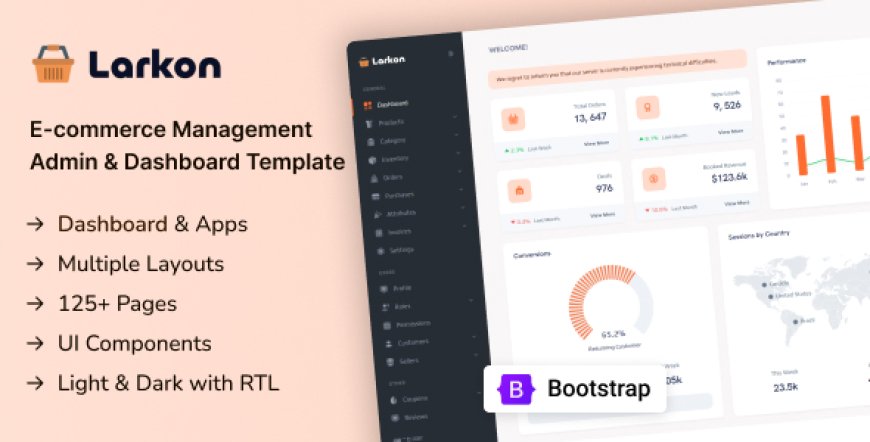 Larkon - Ecommerce Management Admin Template