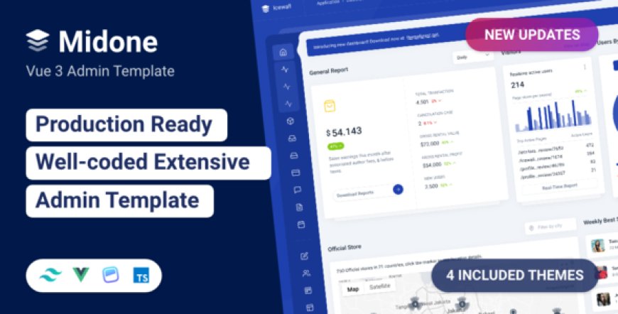 Midone - Tailwind CSS Laravel 11 Admin Template