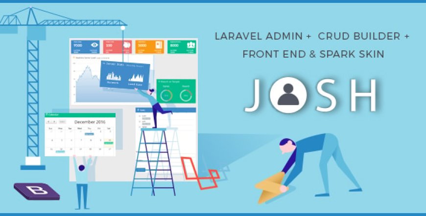 Josh v11.0.3 - Laravel Admin Template + Front End + CRUD