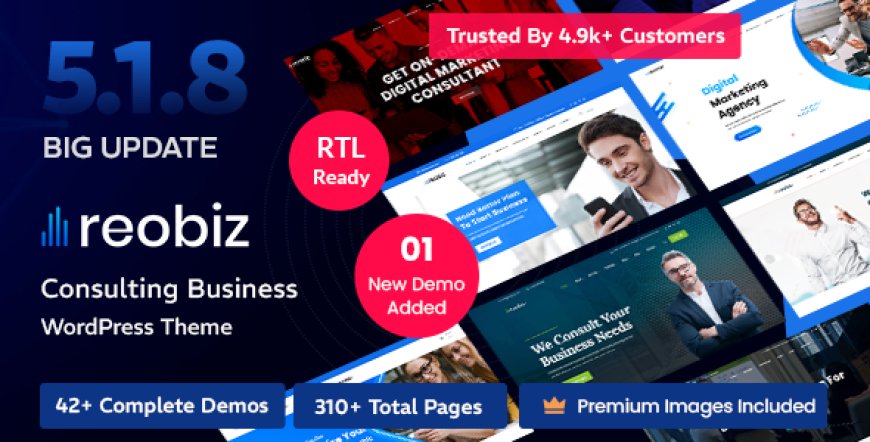 Reobiz v5.1.8 - Consulting Business WordPress Theme