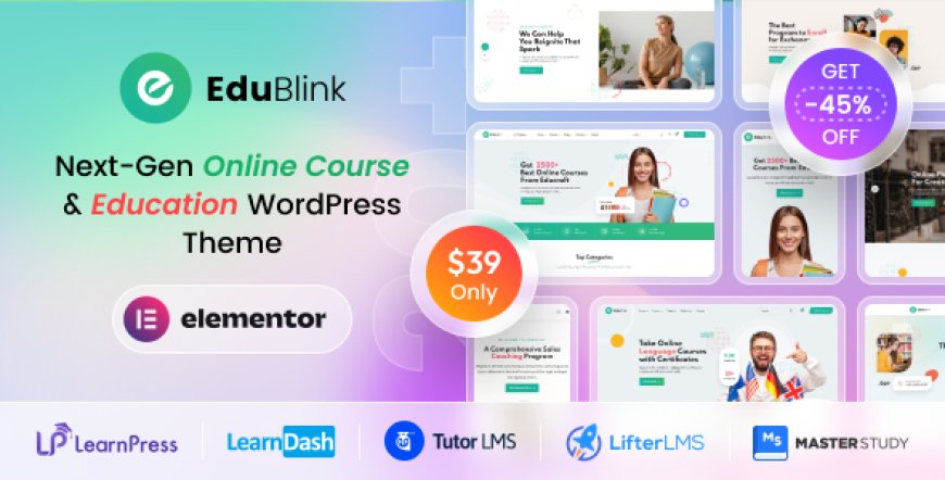 EduBlink v1.0.17 - Education & Online Course WordPress Theme