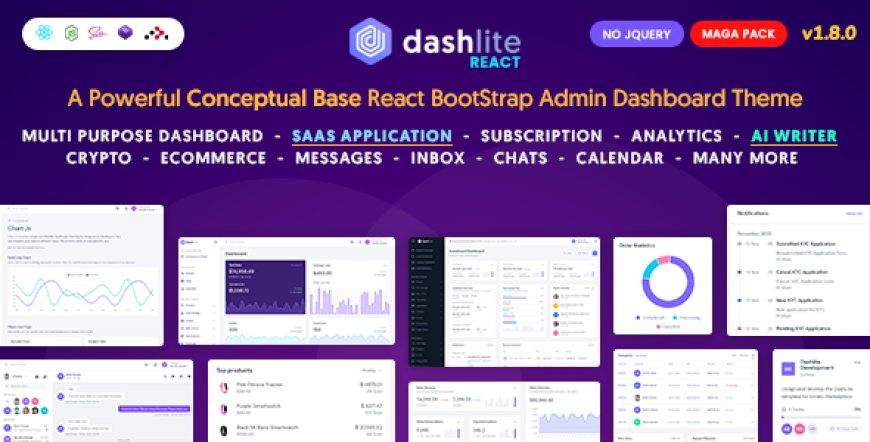 DashLite - React Admin Template