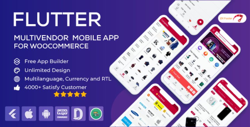 Flutter Multivendor Mobile app for WooCommerce v1.0.27