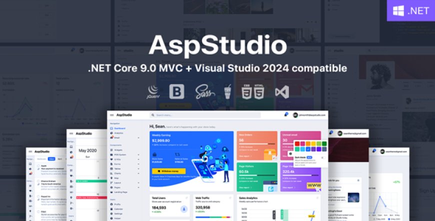 AspStudio v4.5 - ASP.NET Core 9.0 MVC Bootstrap 5 Admin Template