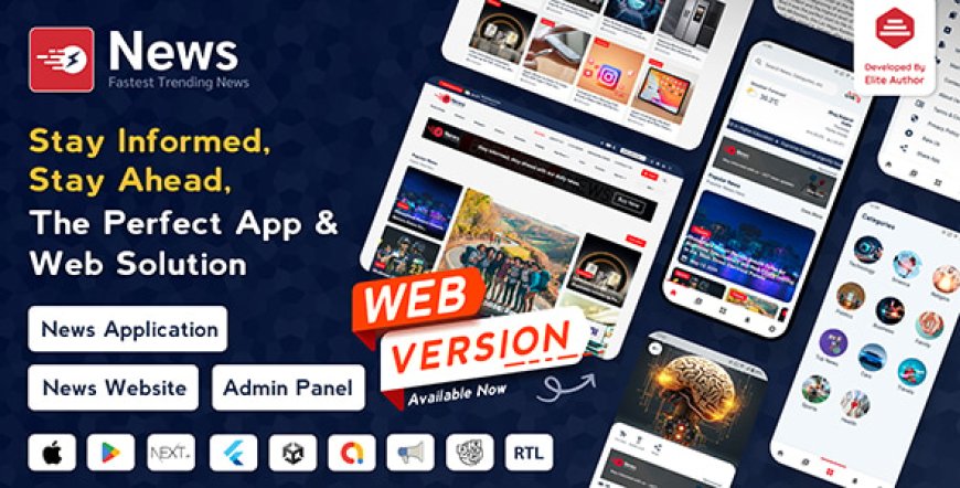 News v3.1.9 - Flutter News App for Android & iOS with Admin Panel - nulled